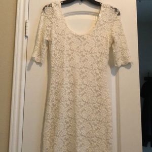 White lace dress